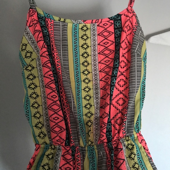 Colourful Tribal Romper with pockets - Picture 5 of 5